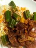 Frango com quiabo
