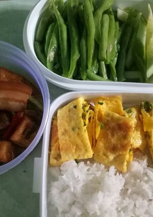 Hình của món Thịt kho đậu hũ.
