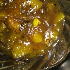 A picture of Mango plastic chutney.
