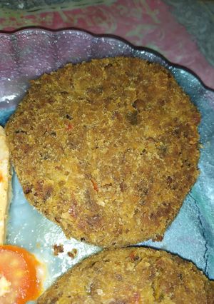 Una foto de Hamburguesas de lentejas al horno 😋