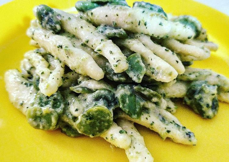 Cavatoni Crema di Zucchine e Fave