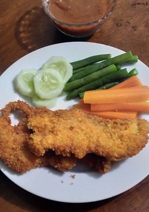 Foto resep Ayam crispy saus barbeque ala kaleano kitchen