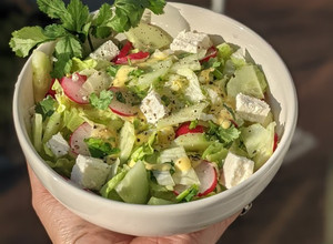 A picture of Quick Ceaser Salad.