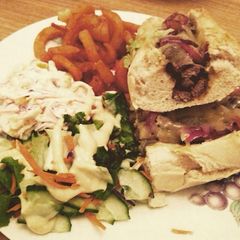 A picture of Peri peri steak baguettes.