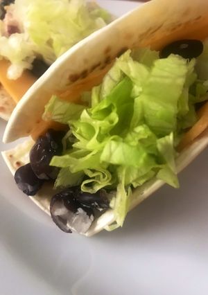 Una foto de Fajitas vegetarianas tipo big mac