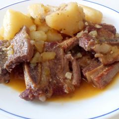 A picture of Beef Rib Steaks In Beer.