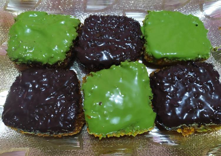 Pisang Nugget Topping Greentea Cokelat