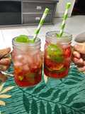 Strawberry 🍓 & Coconut Mojito Mocktail
