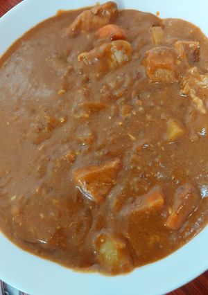 A picture of Cheesy Pork Caldereta.
