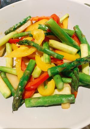 清炒蘆筍 的食譜成品照片