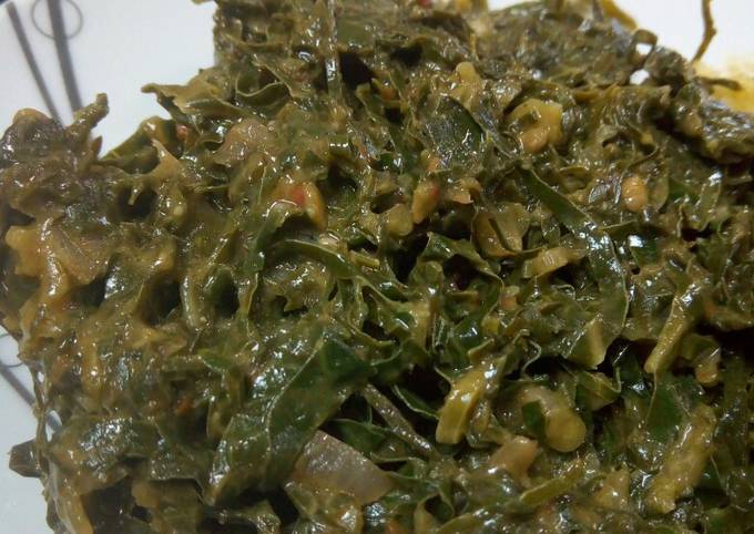 Steps to Make Speedy Peanut butter Sukuma wiki + Swiss chard(spinach)