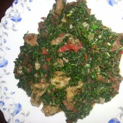 A picture of Mixed vegetables meat.