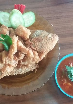 Foto resep Gurame goreng tepung dengan saus asam pedas