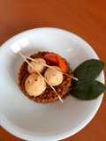 Lenticchie risottate e polpettine bianche