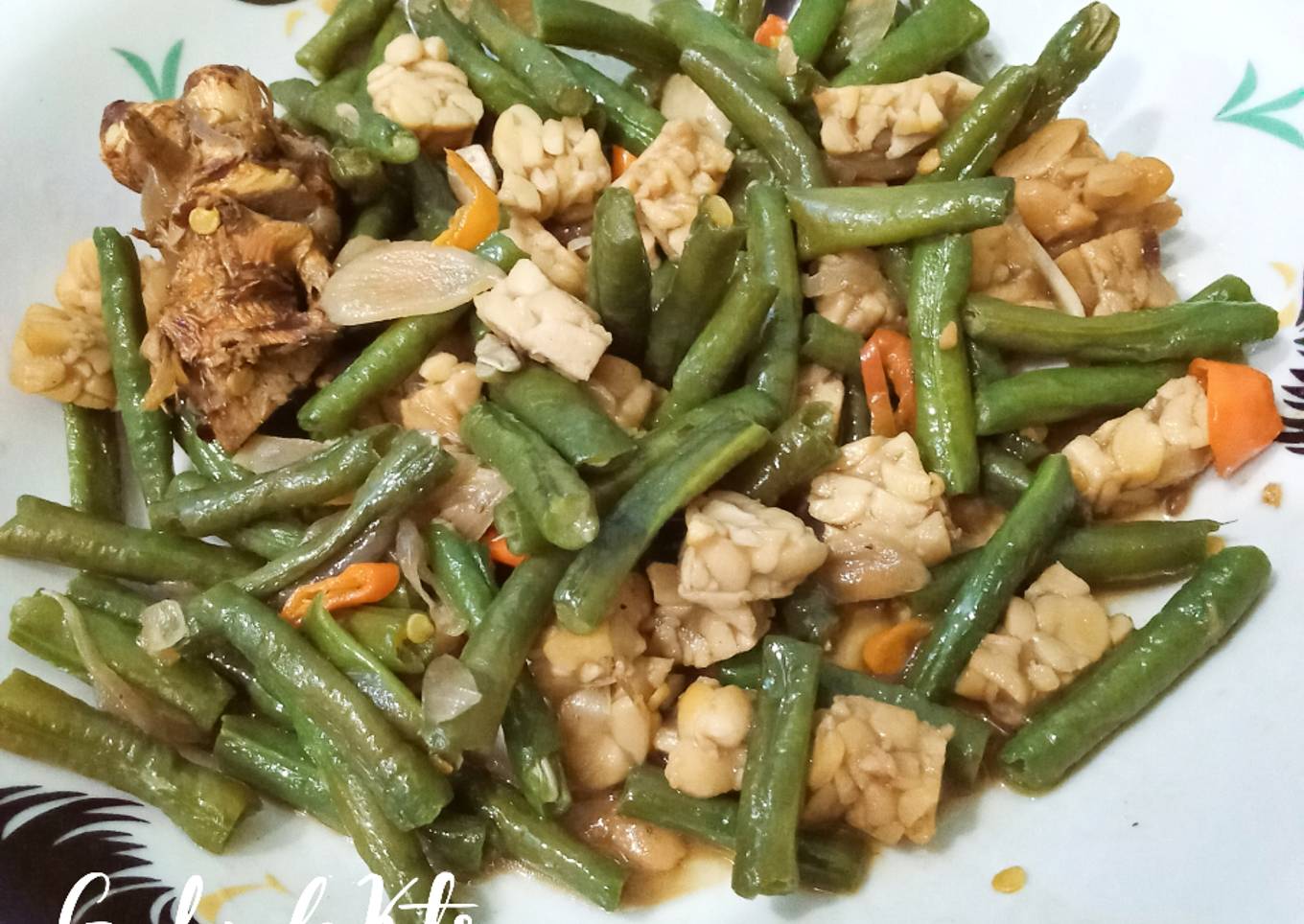 Tumis Tempe Kacang Panjang