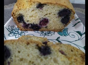 Una foto de Budín de moras