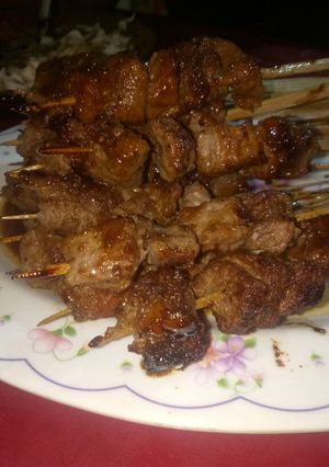 Foto resep Sate sapi teflon dan sambal kecap