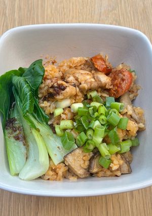 電鍋版港式煲飯 的食譜成品照片