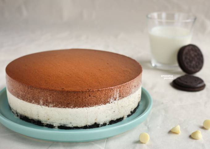 Oreo Chocolate Mousse Cake [No-Bake]