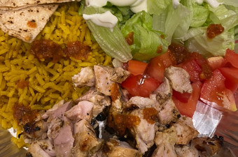 Resep Chicken over rice halal guys New York Anti Gagal