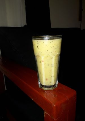 A picture of Passion apple banana smoothie.