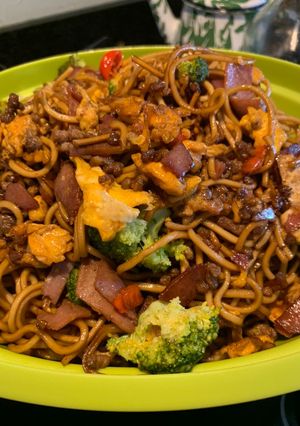 Foto resep Resep Mie : Broccoli beef noodle