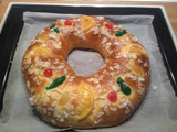 Roscón de reyes sin masa madre