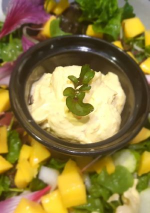รูปของ EggWhite Mango SweetPotato Dressing สลัดไข่ขาวมะม่วงมันเทศง่ายๆ