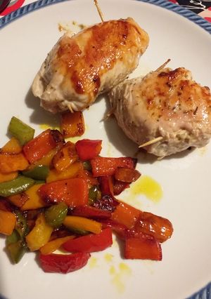 Foto di Fagottini di pollo ai funghi