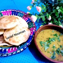 A picture of Kachori alu ka sagh.