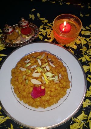 मीठी बूंदी (Mithi Boondi recipe in Hindi) रेसिपी मुख्य फोटो