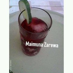 A picture of Zobo drink/Roselle drink/hibiscus drink.