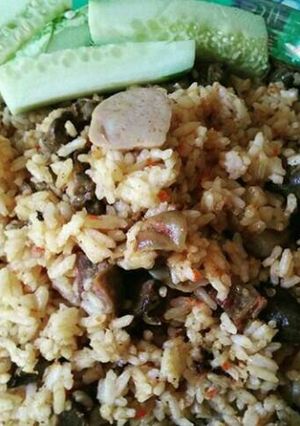 Foto resep Nasi goreng lauk kemarin 😊