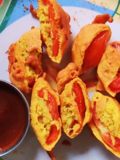 टोमाटो पकोडे (tomato pakode recipe in Hindi) रेसिपी मुख्य फोटो