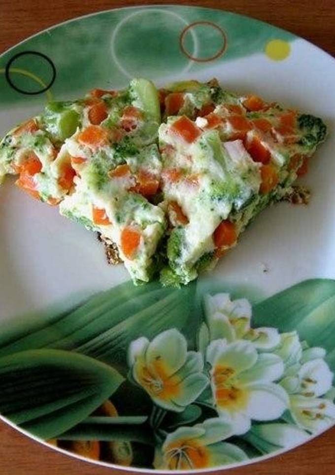 Омлет с брокколи