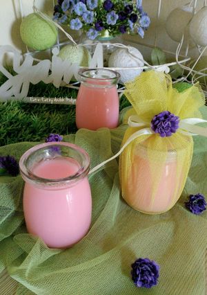 Foto resep Strawberry silky pudding