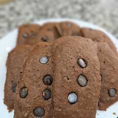 Una foto de Lenguas de garbanzo y chocolate