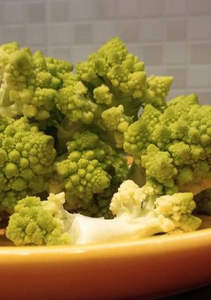 Una foto de Coliflor italiano con aceite de oliva y chille hot