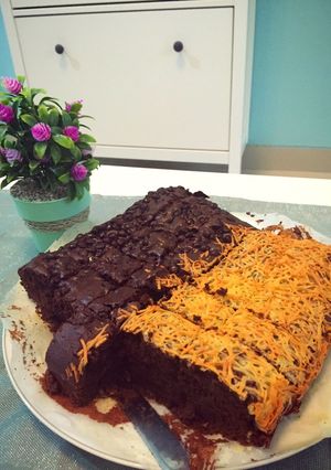 Foto resep Brownies panggang choco cheese