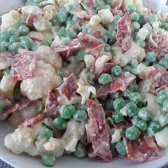 A picture of Sig's Cauliflower, Pea and Chorizo Salad.