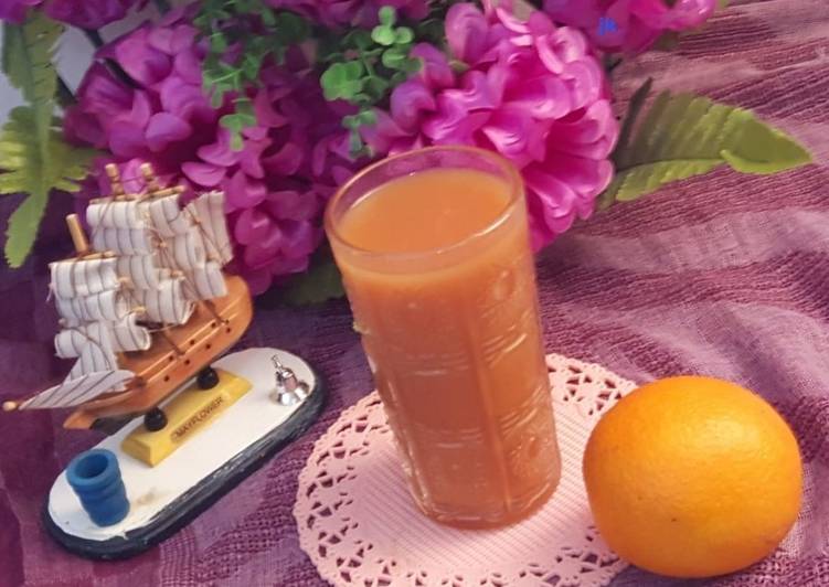 Steps to Prepare Quick Grapefruit Orange Juice/Tri- Type Orange Juice
