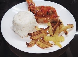 Una foto de Zancas de pollo al horno