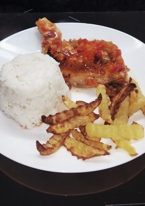 Una foto de Zancas de pollo al horno