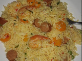 Shrimp and sausage rice