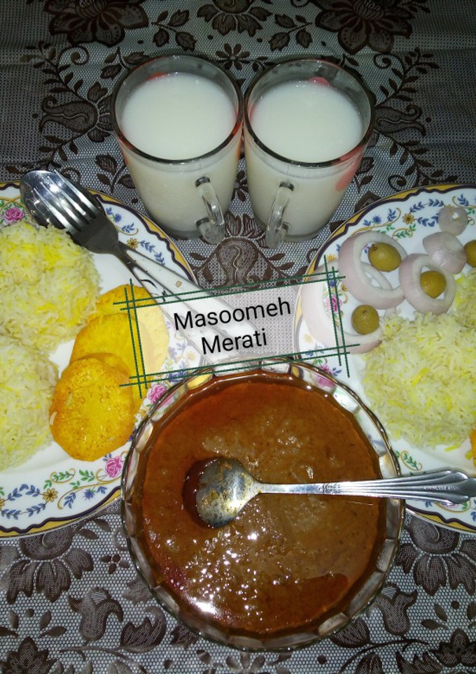 عکسی از دستور 👌🏻👌🏻فسنجون درجه یکککککک👌🏻👌🏻