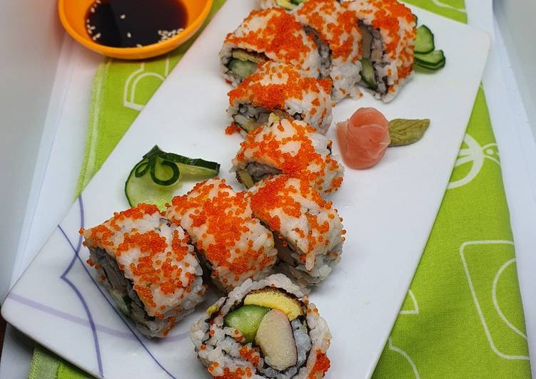 Cara Mudah Bikin California roll ala fe Anti Gagal