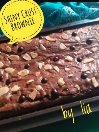 Langkah Gampang Membikin Resep Shiny Crust Brownie yang  Bikin Ketagihan Anti Ribet, Bisa Manjain Lidah
