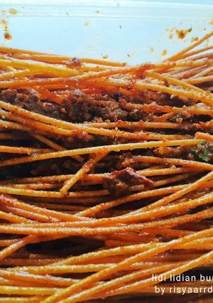 Foto resep Mie lidi bumbu basah daun jeruk