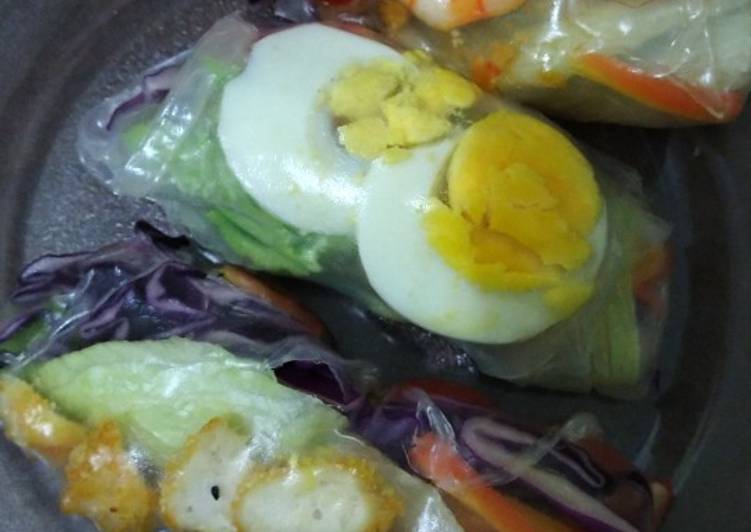 Cara Gampang Menyiapkan Vietnamese spring roll, Lezat