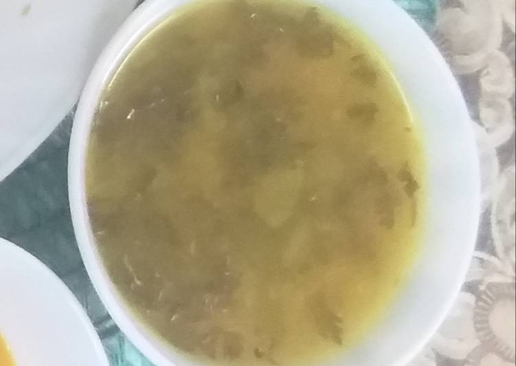 Lemon corn Coriander soup